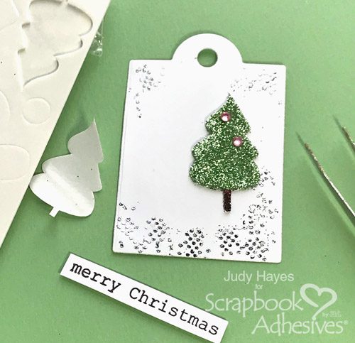 Sparkly Christmas Tags with 3D Foam Holiday Embellishment Kit by Judy Hayes for Scrapbook Adhesives by 3L