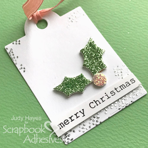 Sparkly Christmas Tags with 3D Foam Holiday Embellishment Kit by Judy Hayes for Scrapbook Adhesives by 3L