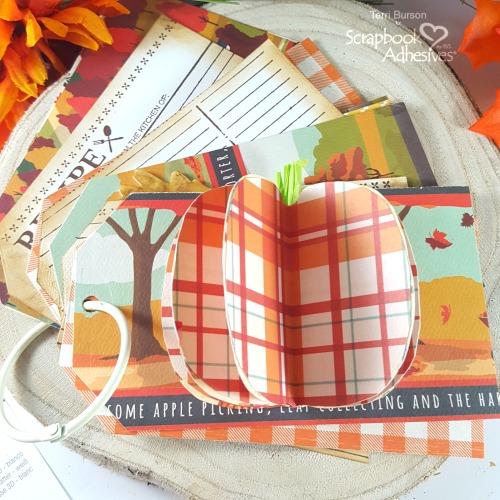 Autumn Recipe Mini Tag Album by Terri Burson for Scrapbook Adhesives by 3L