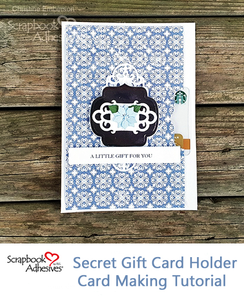 It's a Gift Card ... Card! by Christine Emberson for Scrapbook Adhesives by 3L Pinterest