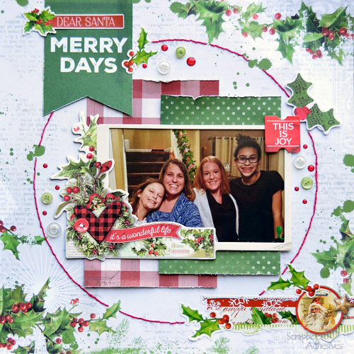 My Favorite Adhesives on a Christmas Page by Christine Meyer for Scrapbook Adhesives by 3L