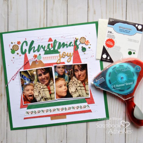 Christmas Joy Made Easier by Christine Meyer for Scrapbook Adhesives by 3L