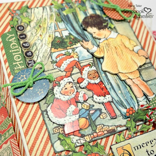 December Daily Holiday Album by Dana Tatar for Scrapbook Adhesives by 3L Christmas Inspiration Week with Graphic 45