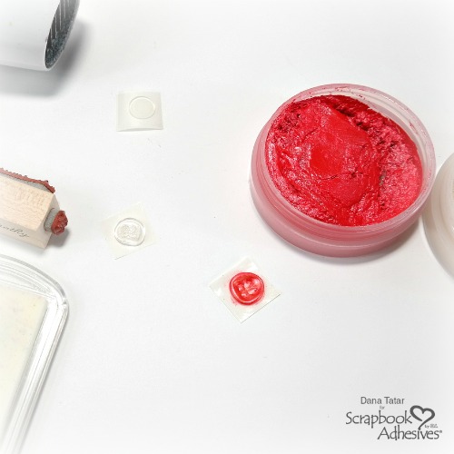Faux Wax Seals with Adhesives Dots 3D by Dana Tatar for Scrapbook Adhesives by 3L