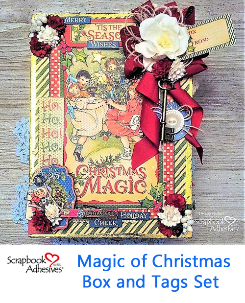 The Magic of Christmas Box and Tags by Linsey Rickett for Scrapbook Adhesives by 3L Christmas Inspiration Wk w Graphic 45 Pinterest