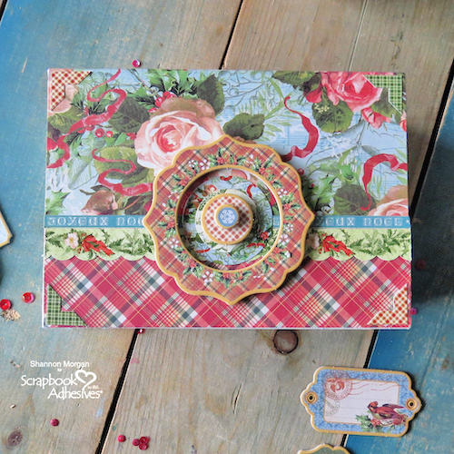 Handmade Holiday Card Box by Shannon Morgan for Scrapbook Adhesives by 3L Christmas Inspiration Week with Graphic 45