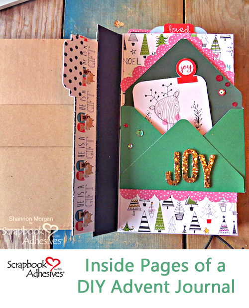 My DIY Advent Journal Part 2 by Shannon Morgan for Scrapbook Adhesives by 3L Pinterest