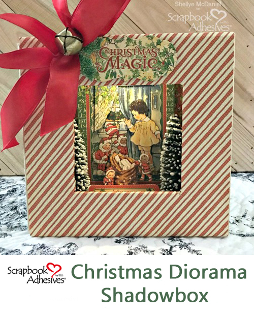 Christmas Diorama Shadowbox by Shellye McDaniel for Scrapbook Adhesives by 3L Christmas Inspiration Week with Graphic 45 Pinterest