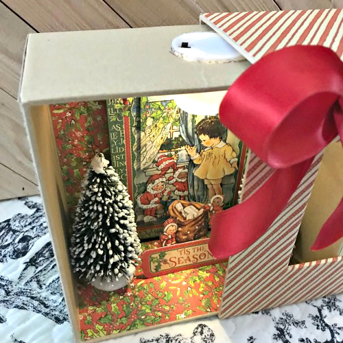 Christmas Diorama Shadowbox by Shellye McDaniel for Scrapbook Adhesives by 3L Christmas Inspiration Week with Graphic 45