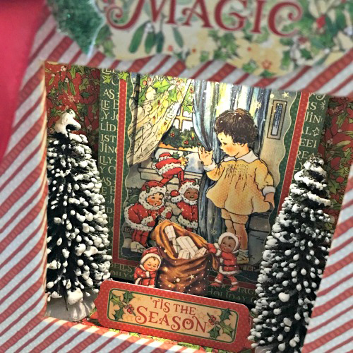 Christmas Diorama Shadowbox by Shellye McDaniel for Scrapbook Adhesives by 3L Christmas Inspiration Week with Graphic 45