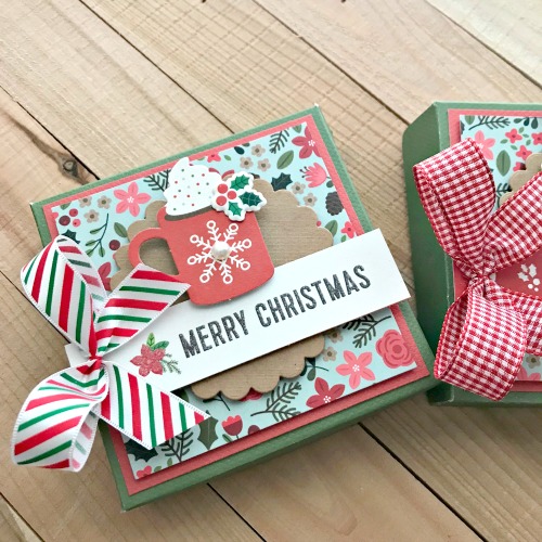 Christmas Hinged Gift Box Tutorial by Shellye McDaniel for Scrapbook Adhesives by 3L