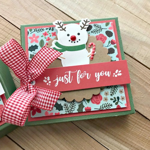 Christmas Hinged Gift Box Tutorial by Shellye McDaniel for Scrapbook Adhesives by 3L