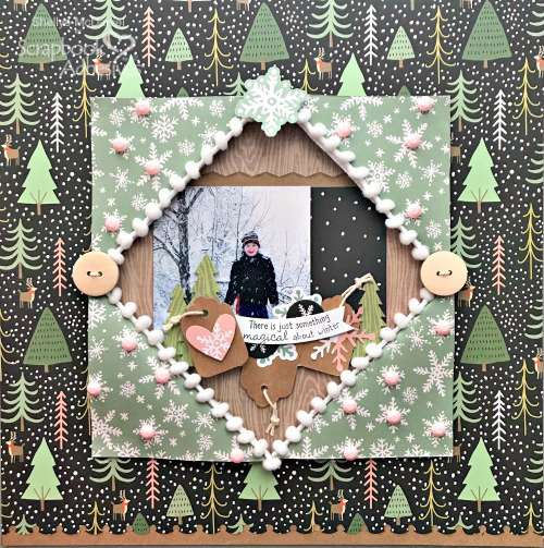 Create a Winter Window Layout by Shellye McDaniel for Scrapbook Adhesives by 3L