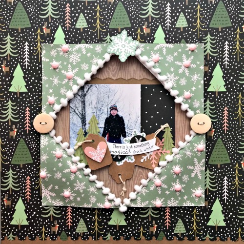 Create a Winter Window Layout by Shellye McDaniel for Scrapbook Adhesives by 3L