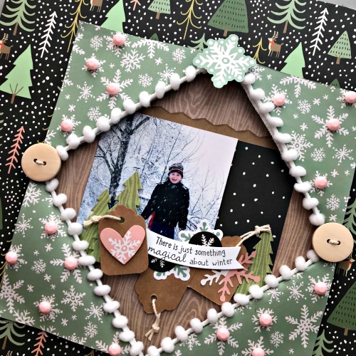 Create a Winter Window Layout by Shellye McDaniel for Scrapbook Adhesives by 3L