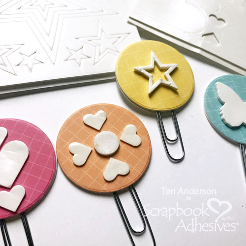 DIY Foiled Planner Clips by Teri Anderson for Scrapbook Adhesives by 3L 