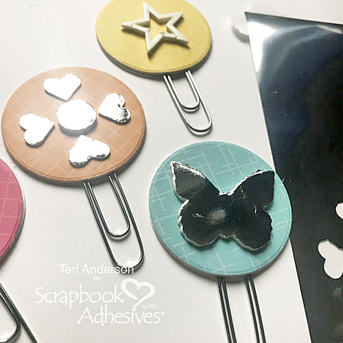 DIY Foiled Planner Clips by Teri Anderson for Scrapbook Adhesives by 3L 