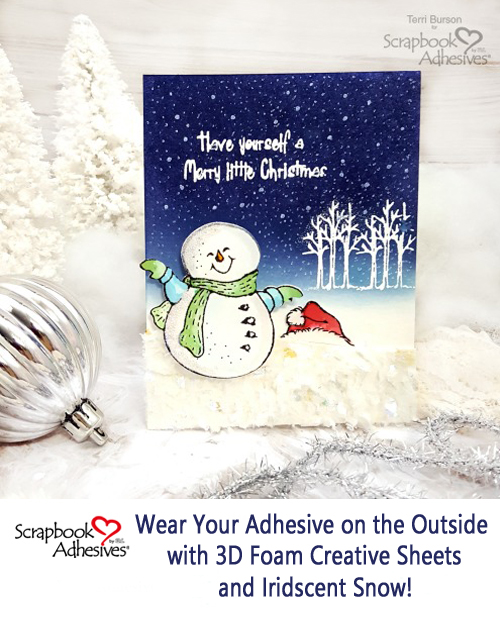 Snow Flurry Card by Terri Burson for Scrapbook Adhesives by 3L Pinterest