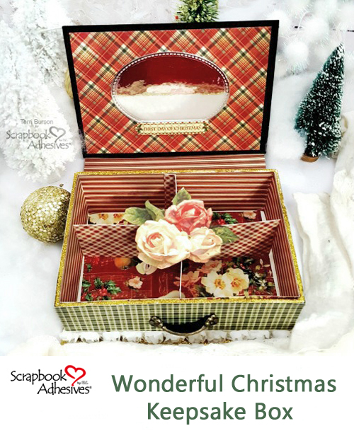 Wonderful Christmas Keepsake Box by Terri Burson for Scrapbook Adhesives by 3L Christmas Inspiration Week with Graphic 45 Pinterest