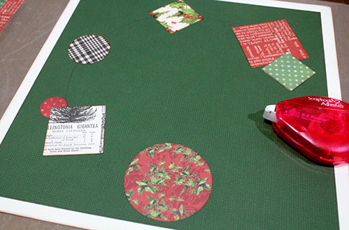 Holiday Wreath Layout by Tracy McLennon for Scrapbook Adhesives by 3L