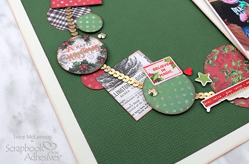 Holiday Wreath Layout by Tracy McLennon for Scrapbook Adhesives by 3L