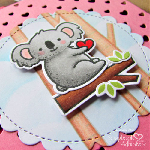 Koala Valentine's Day Card by Valerie Ward for Scrapbook Adhesives by 3L