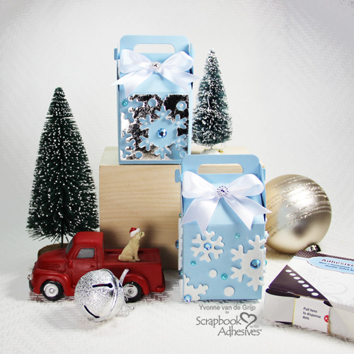 The Positive and Negative of Christmas Gift Boxes by Yvonne van de Grijp for Scrapbook Adhesives by 3L