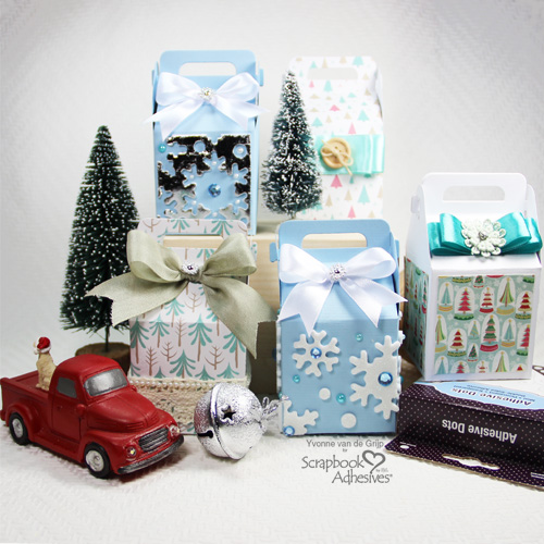 The Positive and Negative of Christmas Gift Boxes by Yvonne van de Grijp for Scrapbook Adhesives by 3L