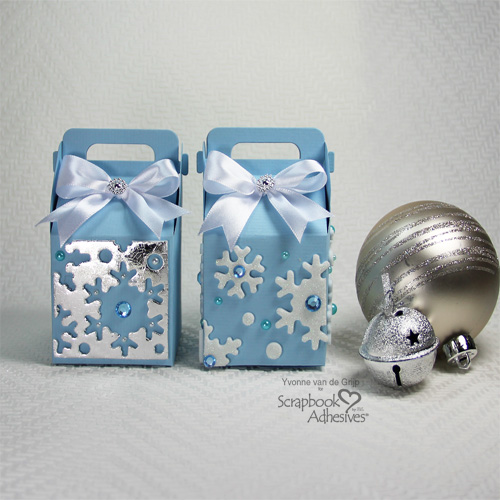 The Positive and Negative of Christmas Gift Boxes by Yvonne van de Grijp for Scrapbook Adhesives by 3L 