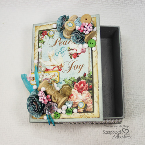 Christmas Keepsake Box by Yvonne van de Grijp for Scrapbook Adhesives by 3L Christmas Inspiration Week with Graphic 45