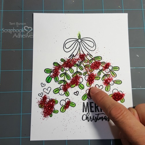 Decorative Stamped Christmas Card by Terri Burson for Scrapbook Adhesives by 3L