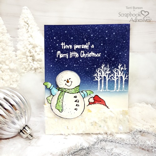 Snow Flurry Card by Terri Burson for Scrapbook Adhesives by 3L