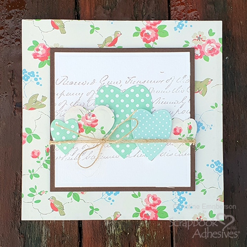 Gift Wrap Valentine's Day Card by Christine Emberson for Scrapbook Adhesives by 3L