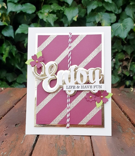 DIY Gold Background Tutorial by Christine Emberson for Scrapbook Adhesives by 3L