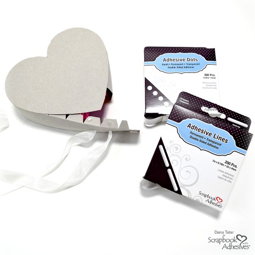 Heart Pinatas for Valentine's Day by Dana Tatar for Scrapbook Adhesives by 3L