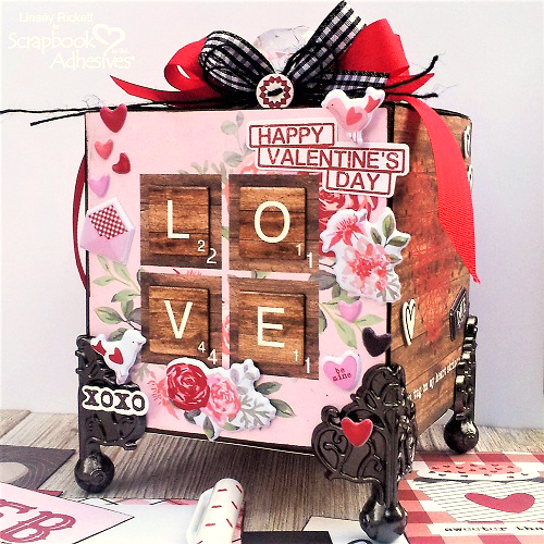 Valentine's Love Note Box by Linsey Rickett for Scrapbook Adhesives by 3L