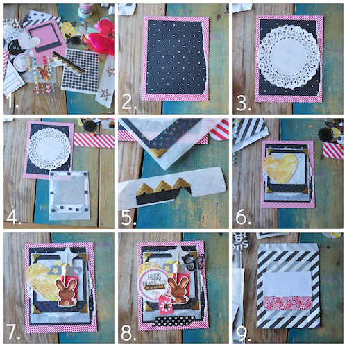 Layered Thank You Note and Bag Set by Shannon Morgan for Scrapbook Adhesives by 3L