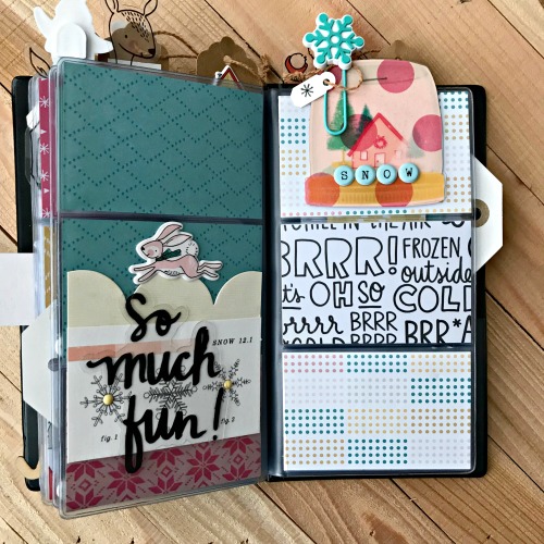 Repurpose a Winter Mini Album by Shellye McDaniel for Scrapbook Adhesives by 3L