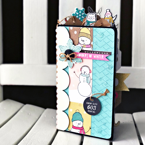 Repurpose a Winter Mini Album by Shellye McDaniel for Scrapbook Adhesives by 3L