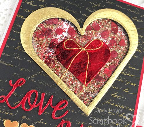 DIY Heart Shaker Card Tutorial by Judy Hayes for Scrapbook Adhesives by 3L