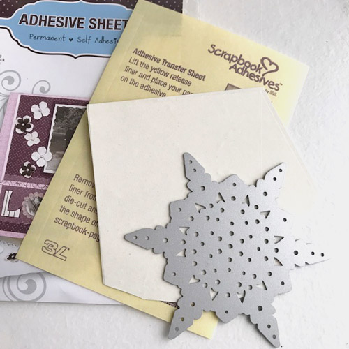 Quilt Inspired Snowflake Birthday Card by Judy Hayes for Scrapbook Adhesives by 3L