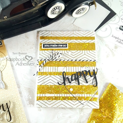 Masculine Foil Striped Valentine by Terri Burson for Scrapbook Adhesives by 3L