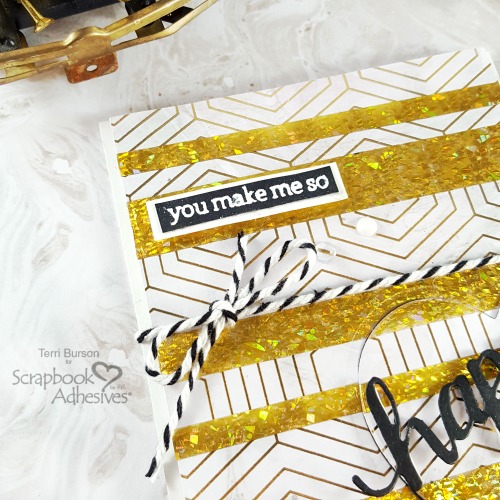 Masculine Foil Striped Valentine by Terri Burson for Scrapbook Adhesives by 3L