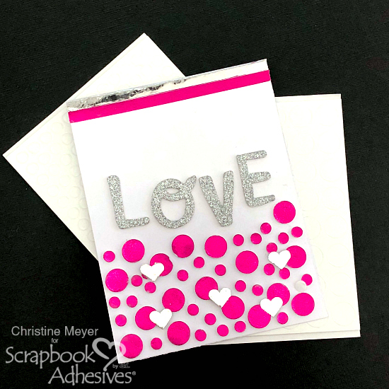 Valentine's Day Foiled Card by Christine Meyer for Scrapbook Adhesives by 3L