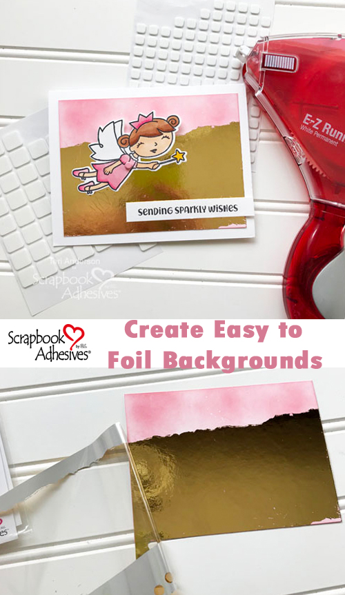 Flying Fairy Card Tutorial by Teri Anderson for Scrapbook Adhesives by 3L Pinterest