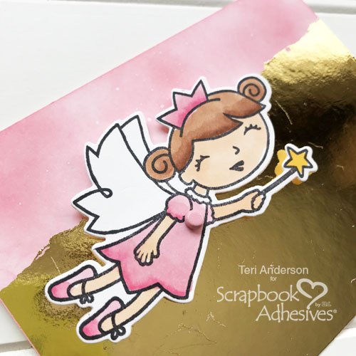 Flying Fairy Card Tutorial by Teri Anderson for Scrapbook Adhesives by 3L