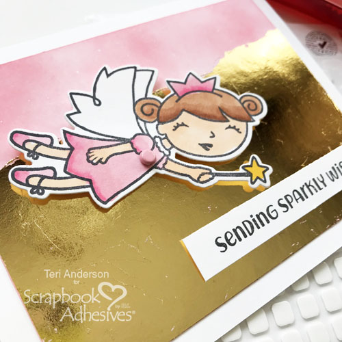 Flying Fairy Card Tutorial by Teri Anderson for Scrapbook Adhesives by 3L