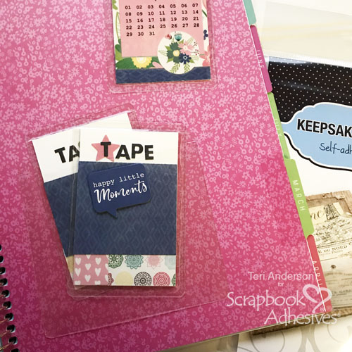 Planner Page Markers and Washi Tape Storage Cards by Teri Anderson for Scrapbook Adhesives by3L