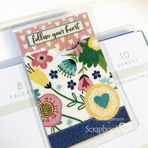 Planner Page Markers and Washi Tape Storage Cards by Teri Anderson for Scrapbook Adhesives by3L