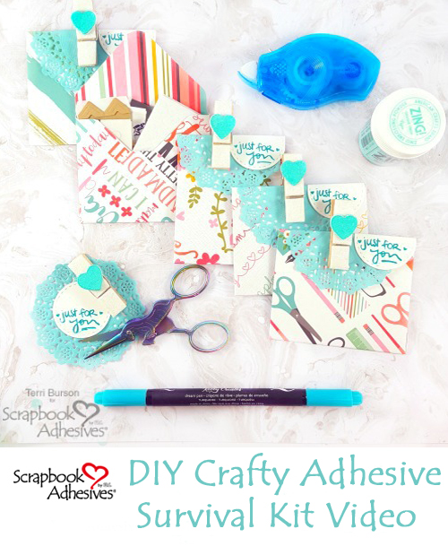 Crafty Adhesive Survival Kit by Terri Burson for Scrapbook Adhesives by 3L Pinterest